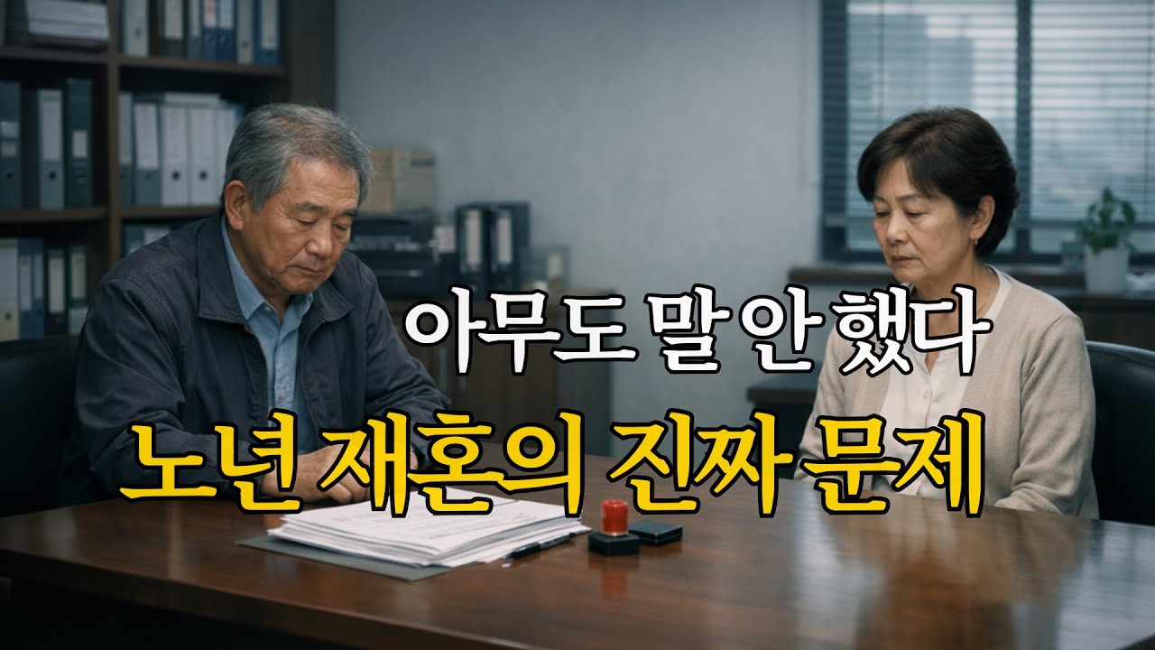 외로움 때문에 재혼한 70대,아무도 몰랐던 진짜 속마음