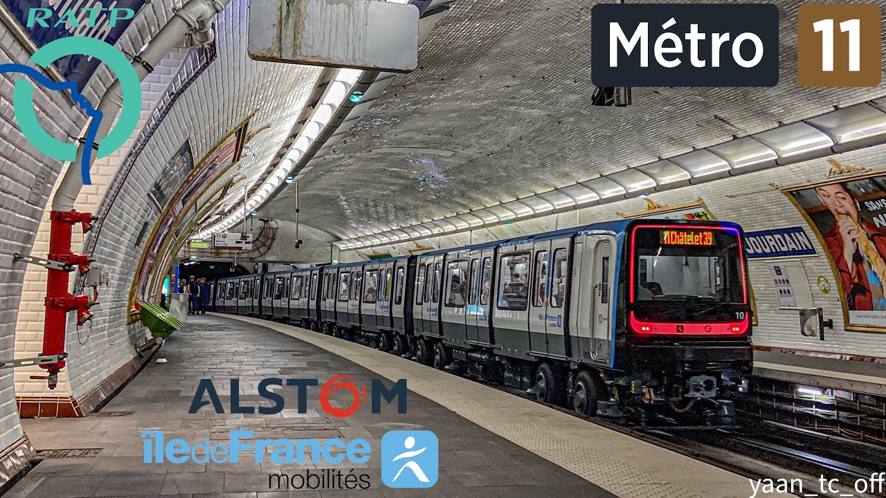 La mise en service des premiers MP14 de la ligne 11 du Métro parisien.