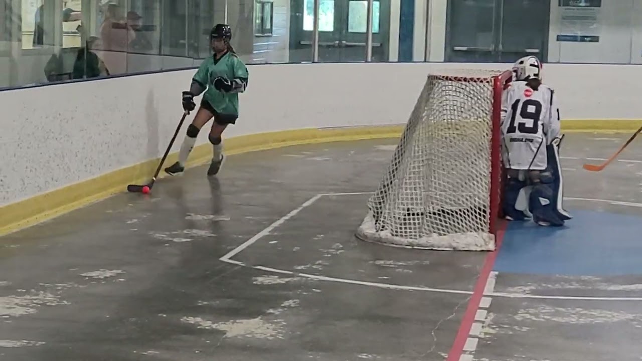 Surrey U14 F2 at Surrey U14 F1 Game 3 Part 1 Ball Hockey Playoffs Saturday June 14 2025 Newton Arena