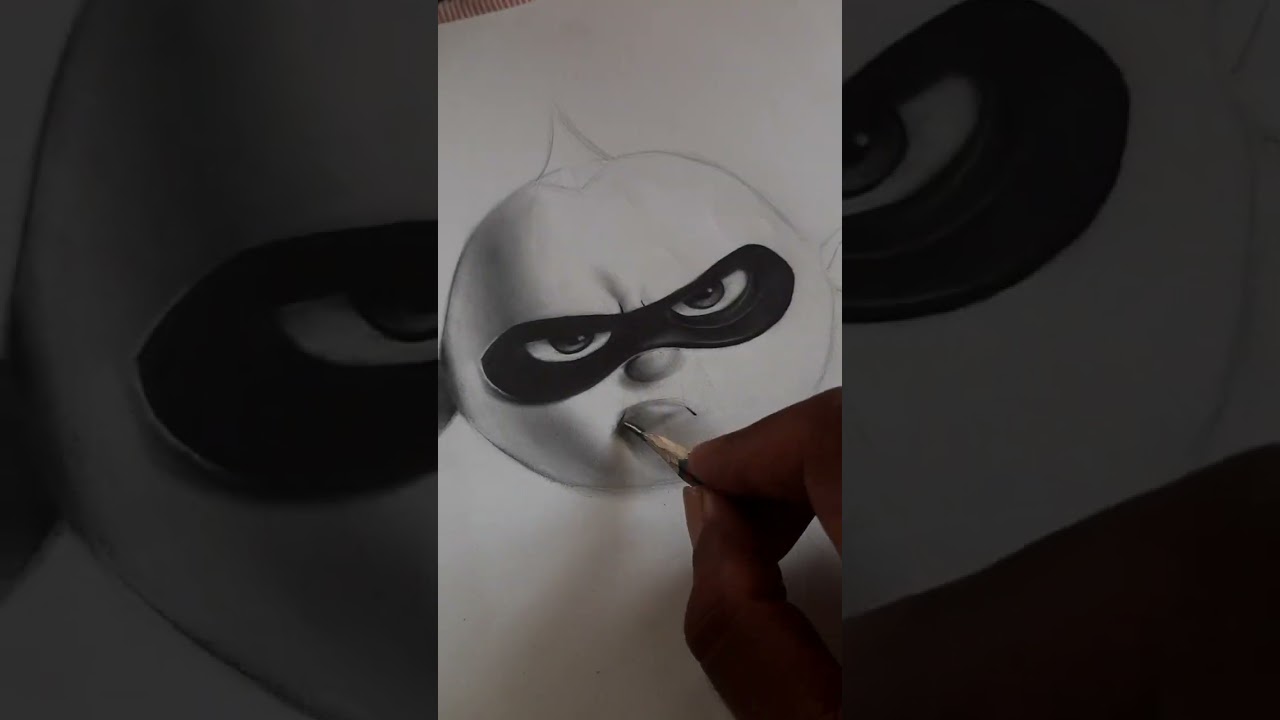 how to draw jack jack.. disney animation character from The incredibles.. story of my life