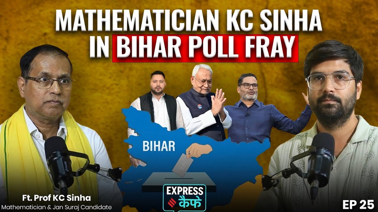 Jan Suraj Kandydat partii prof. KC Sinha o wyborach w Prashant Kishor i Bihar w 2025 r. | Ekspres...