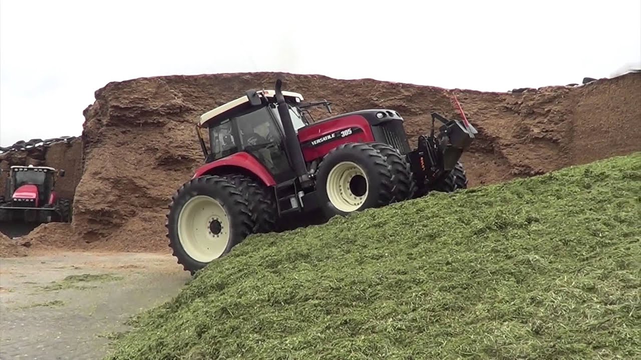 Packing Haylage in Wisconsin with a Versatile 305 Tractor
