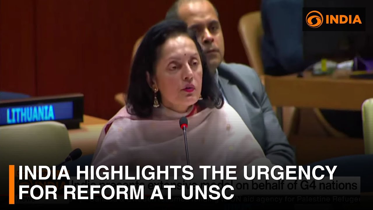 India highlights the urgency for reform at UNSC