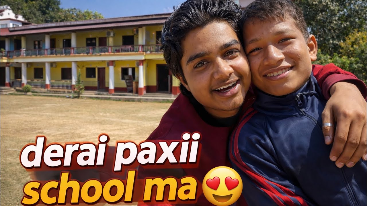 Derai paxi deurali school ma 😍 nasocheko ramailo vayo❤️😀