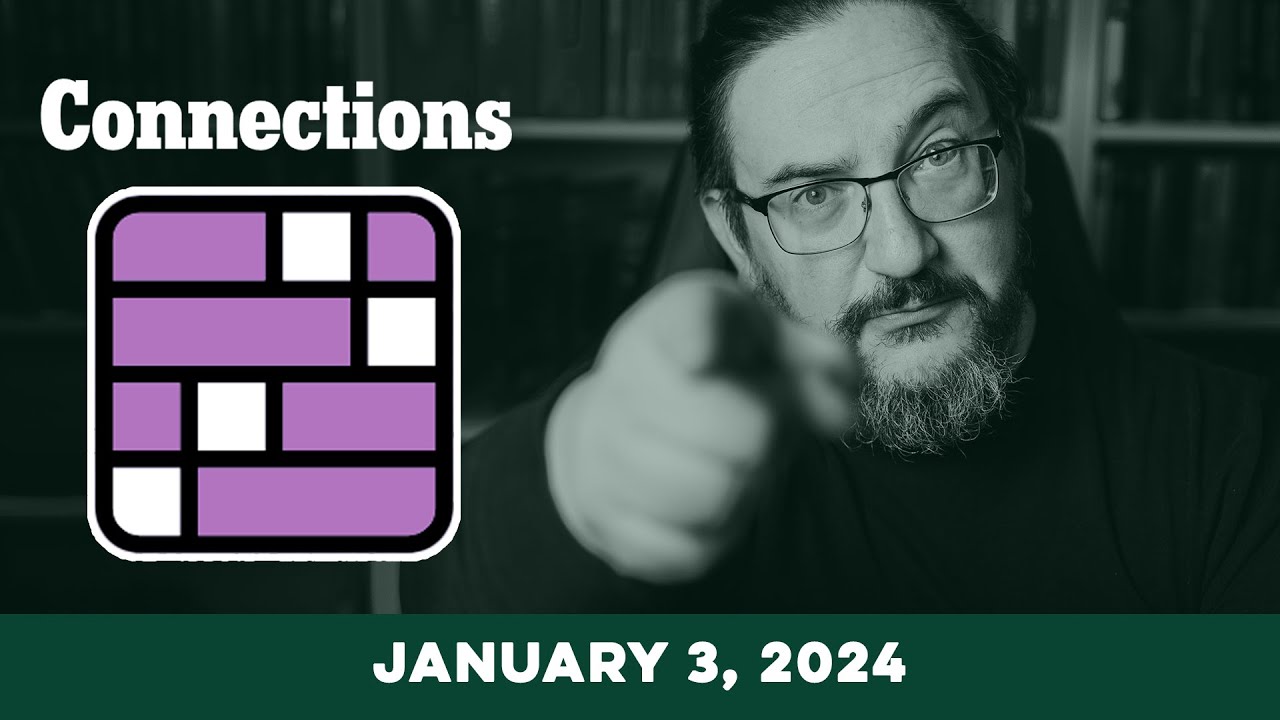 Every Day Doug Plays Connections 01/03 (New York Times Word Game)