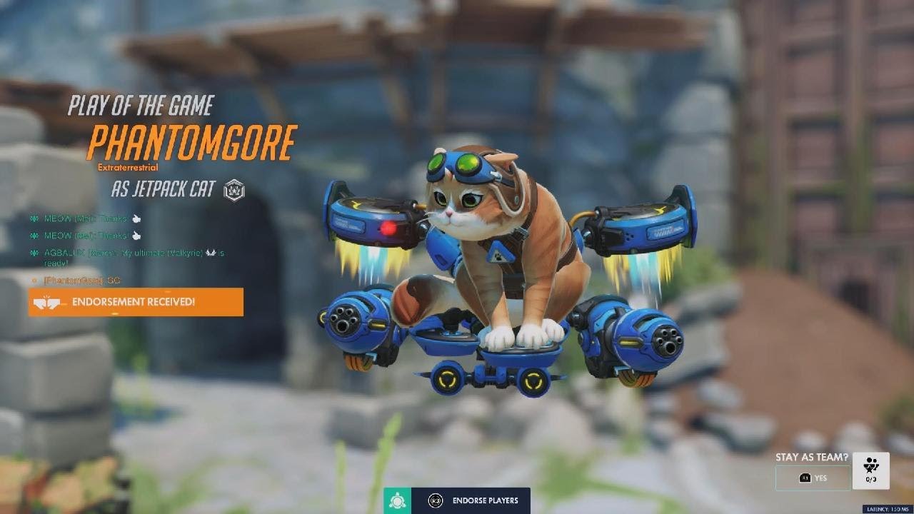 Overwatch 1st Jetpack Cat Match