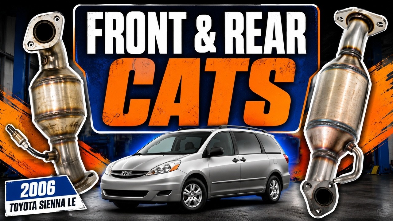 2006 Toyota Sienna Catalytic Converter Replacement | Front & Rear DIY