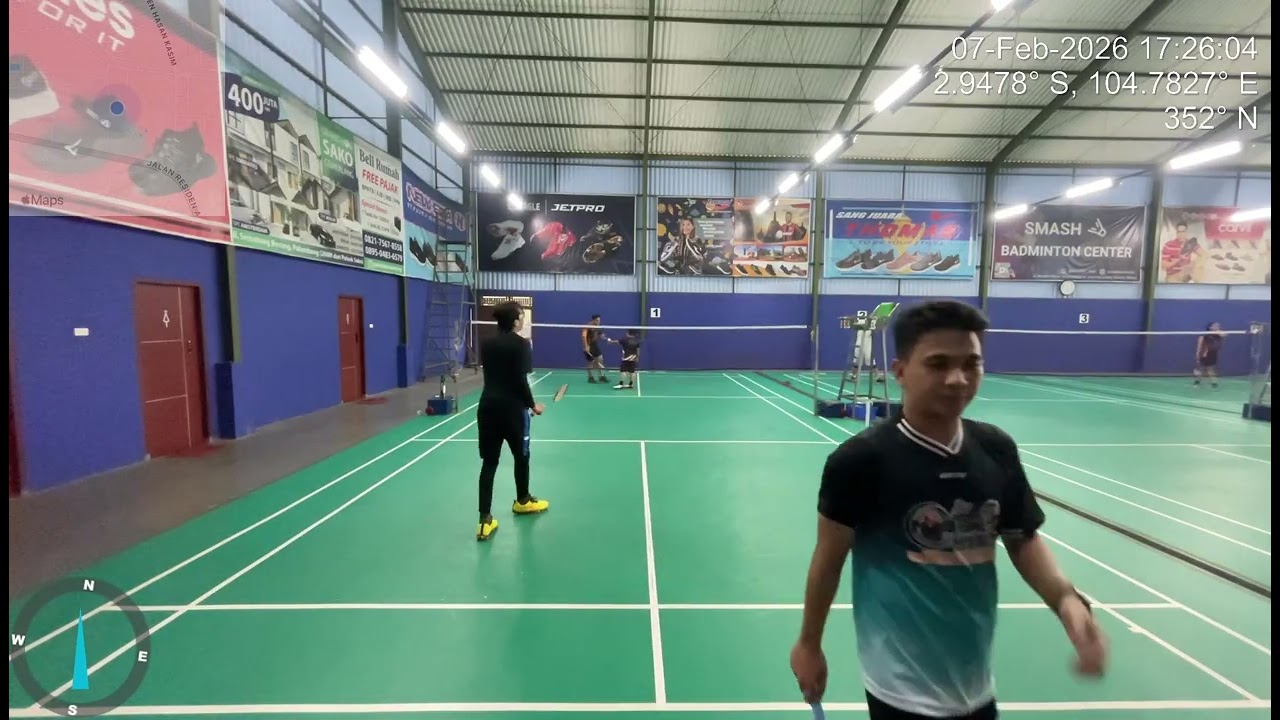 Mabar 🏸  Palembang || Lintang/Hadi vs Edu/NCim || Badminton Asyikk in Saturday; Feb 7, 2026
