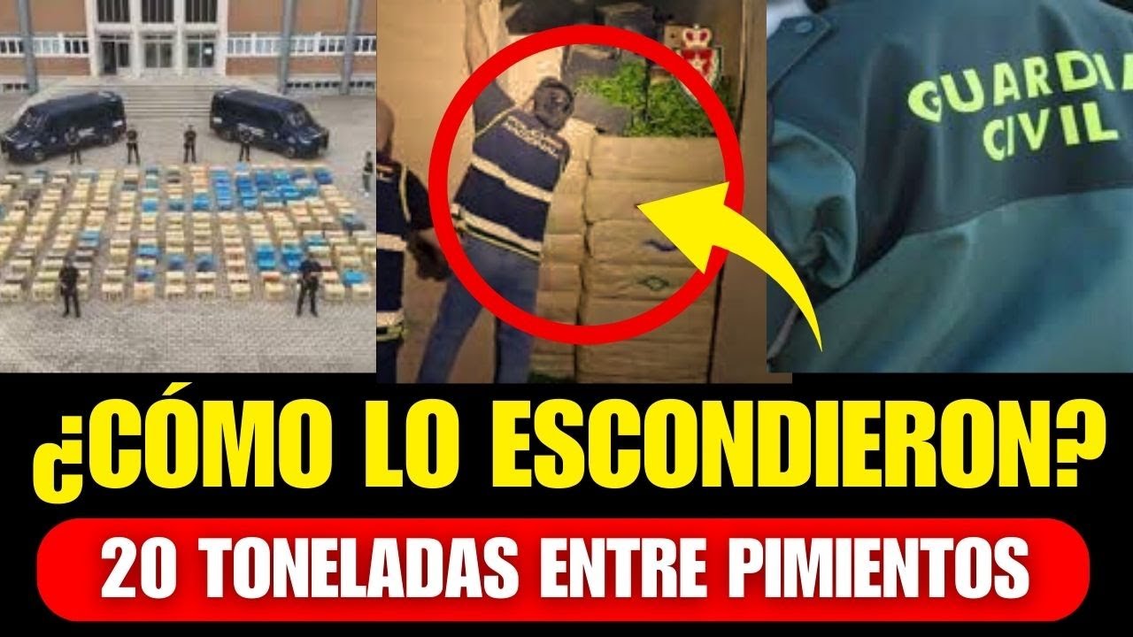 ¡¡BOMBAZO!! GUARDIA CIVIL INCAUTA 20 TONENALAS de HACHÍS Escondidas Entre Pimientos