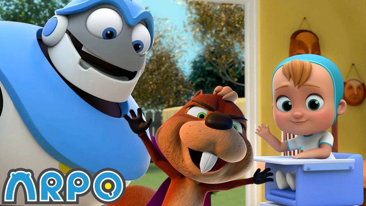🐿️ ¡ARDILLITA PERDIDA! 🤖El Robot ARPO y el bebé 👶 Caricaturas y dibujos animados para niños