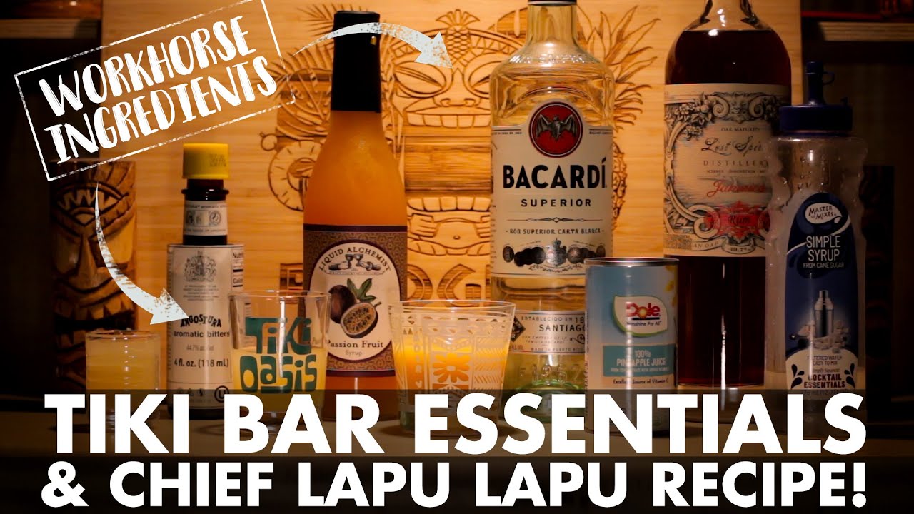 How to Equip your home tiki bar: Plus Chief Lapu Lapu recipe | Cocktail Fridays