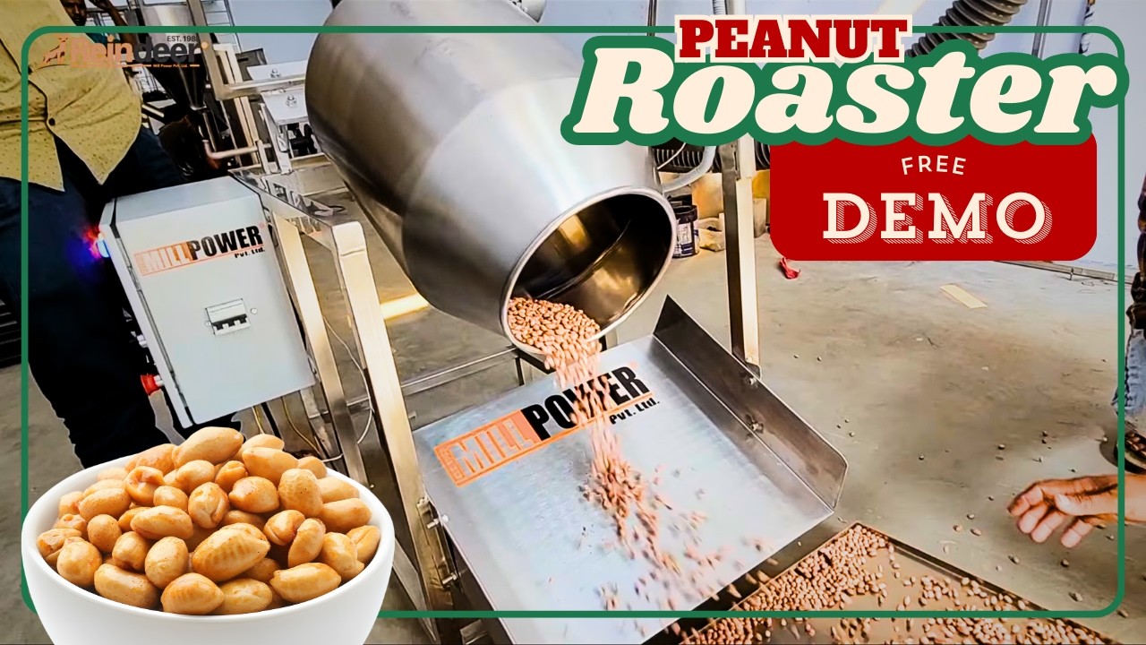 How to roast peanuts using an Electrical Commercial Roasting Machine | +91 951200 6775
