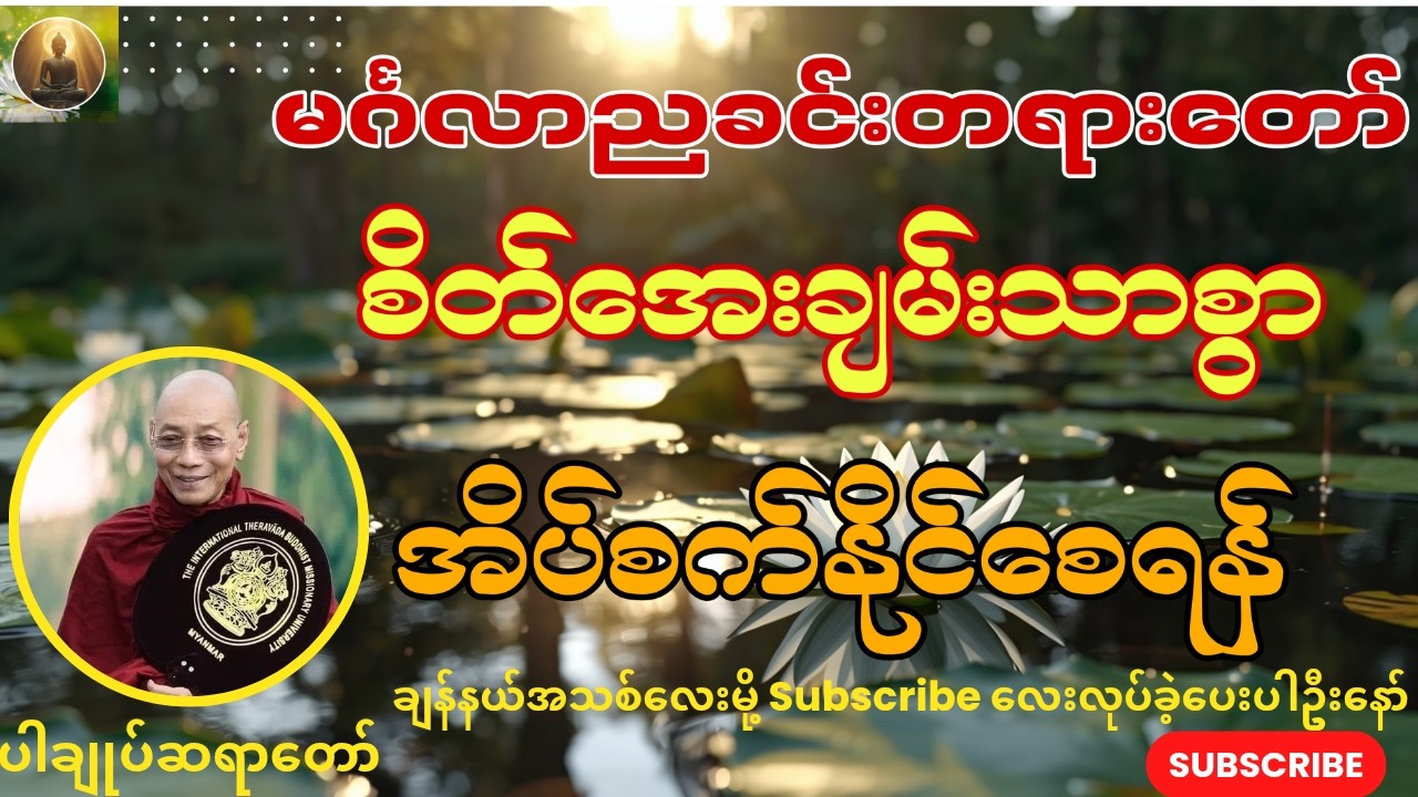 🌻မင်္ဂလာညခင်းတရားတော်၊စိတ်အေးချမ်းသာစွာအိပ်စက်နိုင်စေရန်ညတိုင်းဖွင့်ပါ၊ ပါချုပ်ဆရာတော်ဘုရာကြီး🙏