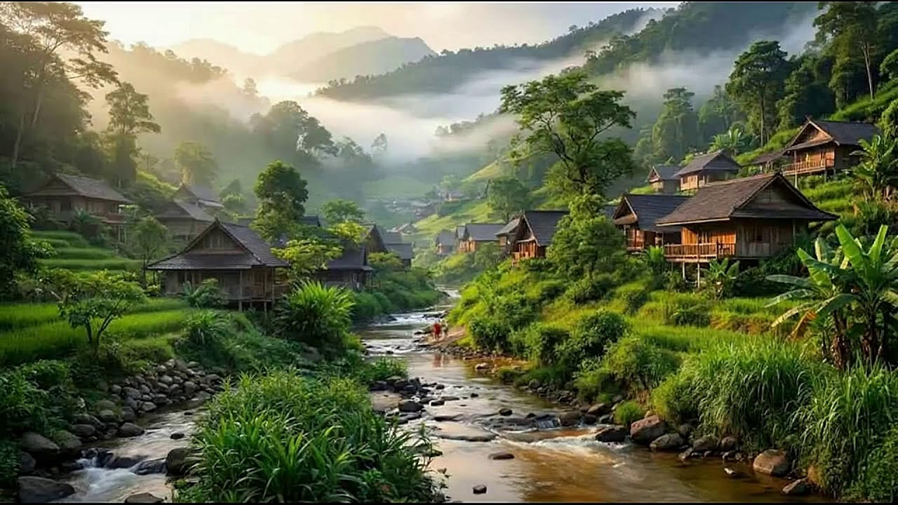 No Ads 4K HDR Relaxing River Flow for Stress Relief Sleep