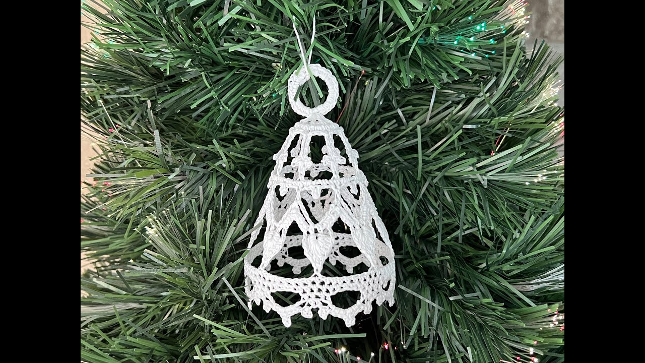 How to Crochet a Bell Ornament for a Christmas Tree - Tutorial #11