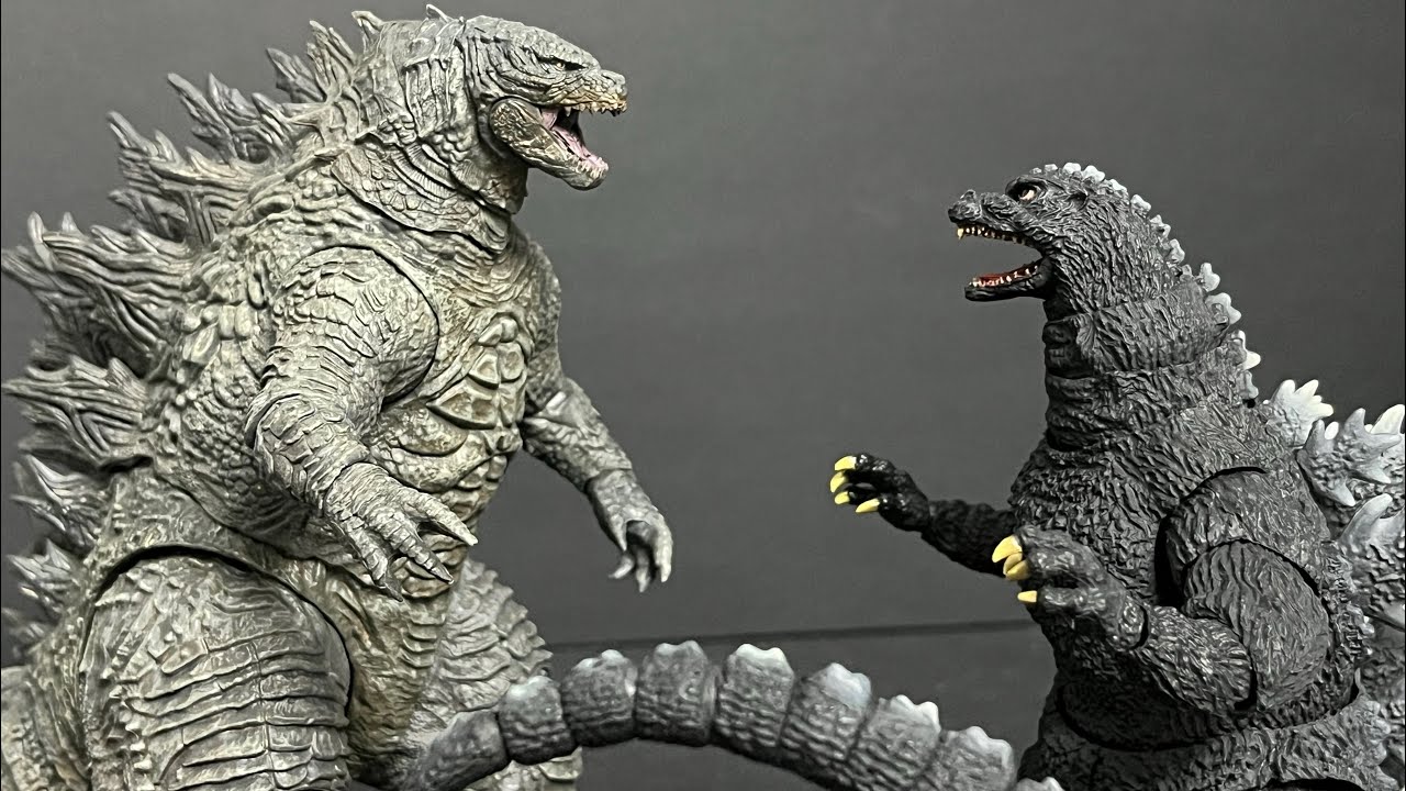 Legendary godzilla vs Heisei godzilla stop motion  short film ￼