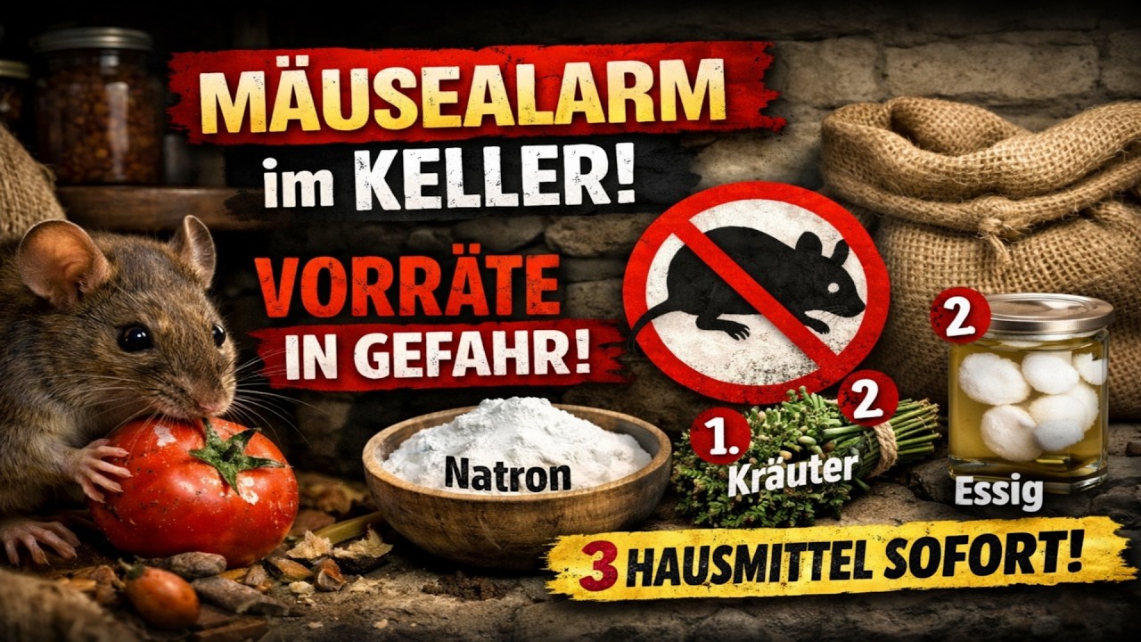 MÄUSEALARM im Keller? Diese 3 Hausmittel retten Ihre Vorräte SOFORT!