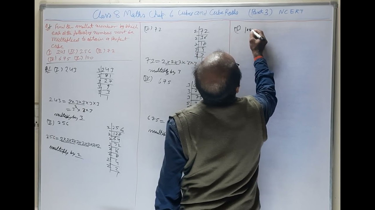 Class 8 Maths Chapter 6 Cubes and Cube Roots ( Part 3 ) NCERT 