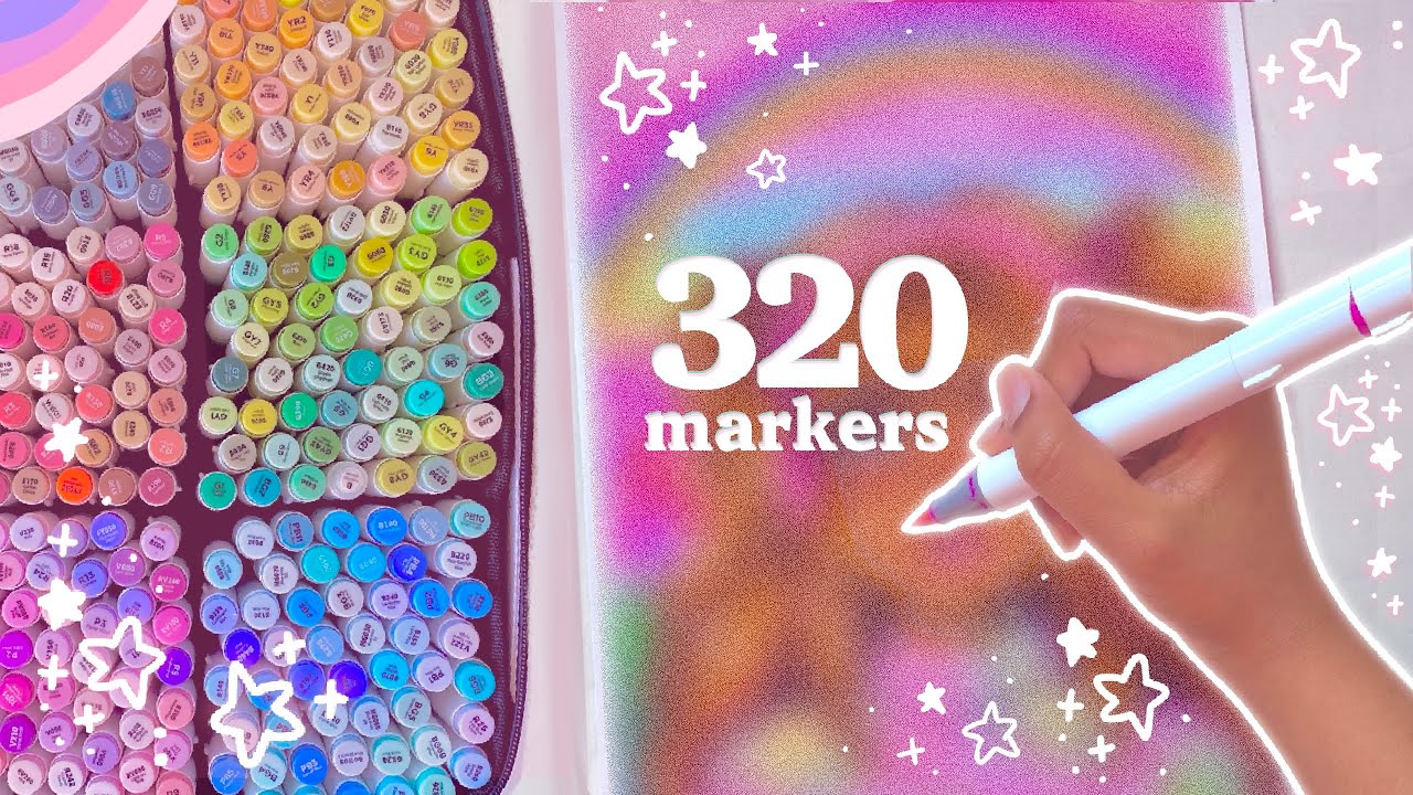 Рисование ВСЕМИ 300+ маркерами Ohuhu ♡