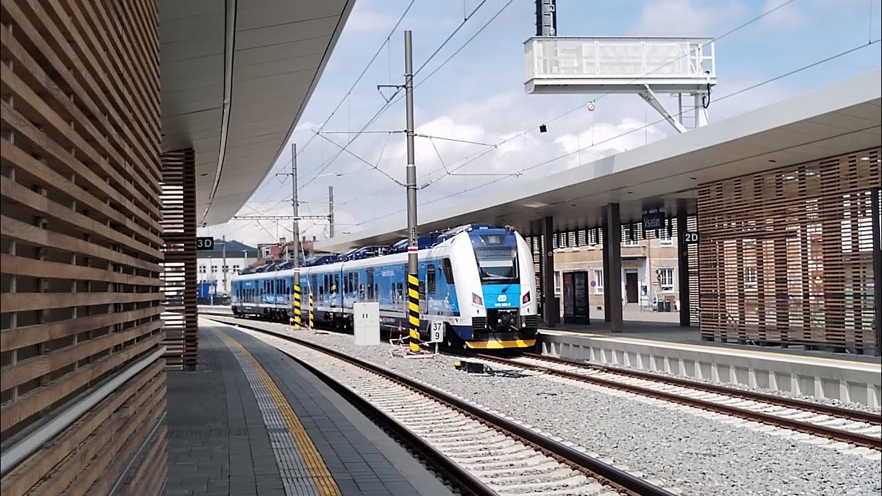 Vlaky Vsetín nové nástupiště a nové hlášení [HAVIS 3]