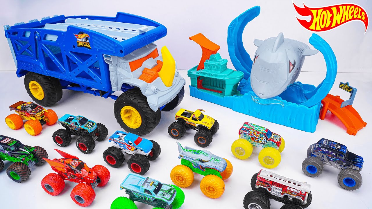 Hot Wheels Collection Unboxing Review ASMR | Hot Wheels Monster Trucks Rhino Mover