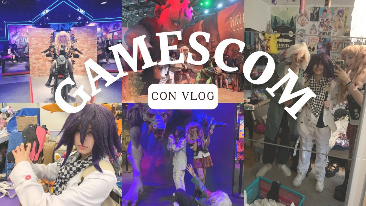 GAMESCOM SUNDAY🎮👾 || Convention Vlog || Danganronpa Cosplay
