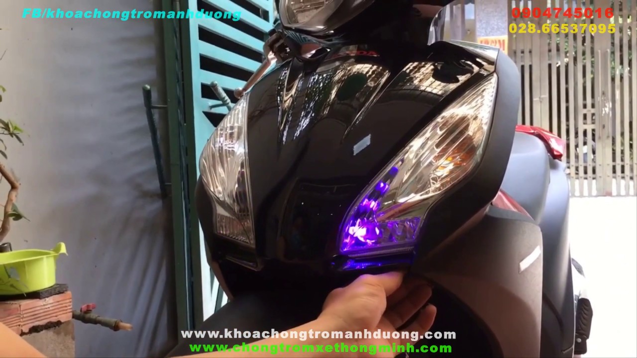 Hướng Dẫn Lắp Đặt Đèn Đề Mi Xe Honda VISION Cực Đẹp, Đèn Định Vị, Đèn Sương Mù