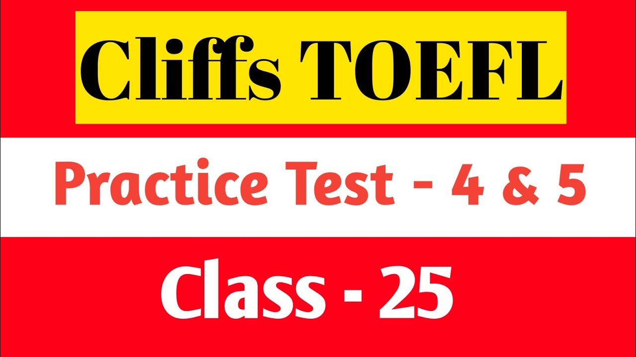 Cliffs TOEFL # Practice Test - 4 & 5  # Page - 416