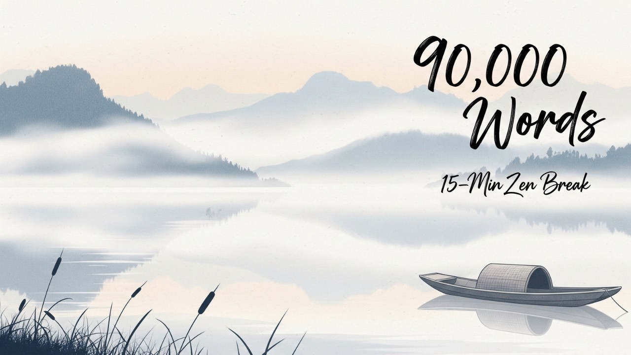 15-Min Quick Zen Break 🌿 90,000 Words - Emotional Guqin Music