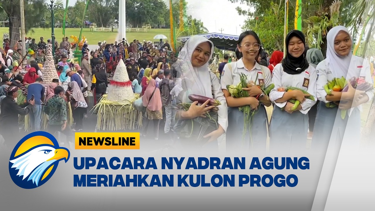 Rebutan Hasil Bumi dan Jajan Pasar di Upacara Nyadran Agung Kulon Progo - [Newsline]