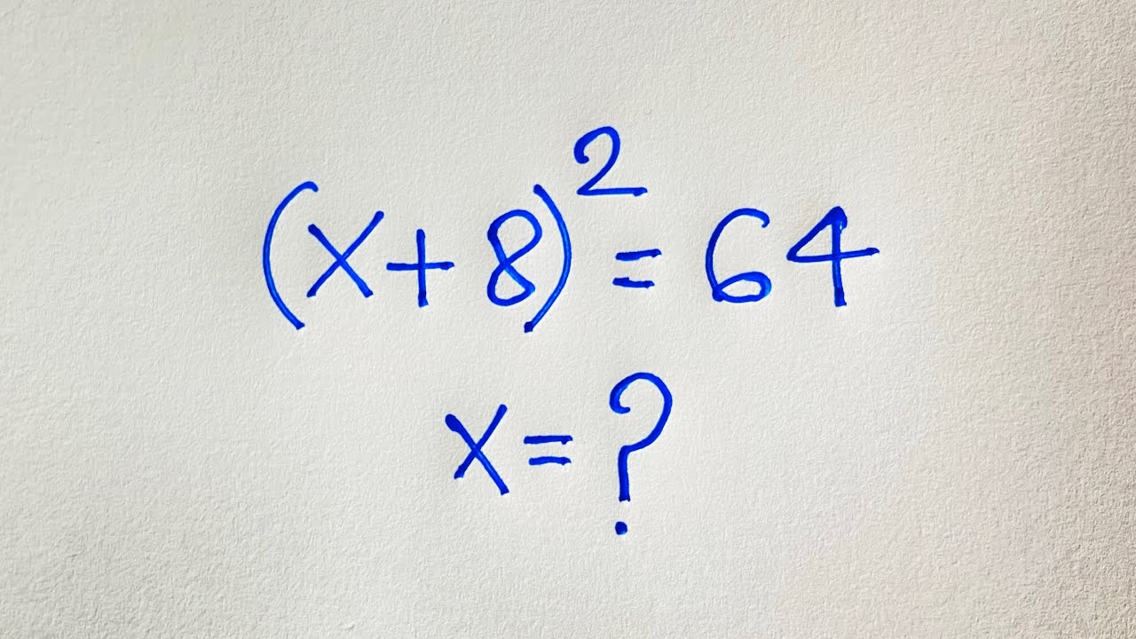 A Nice Algebra Problem | Maths Solution :X=? |