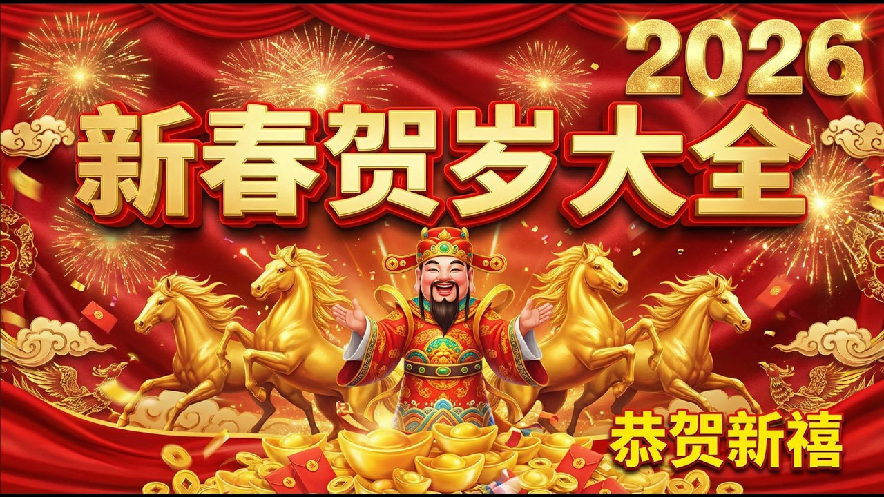 【新年歌2026】新年最佳歌曲 2026年 🎶 Lagu Imlek 2026【2026传统新年歌曲】南方群星大拜年2026 🙌 Chinese New Year Song 2026