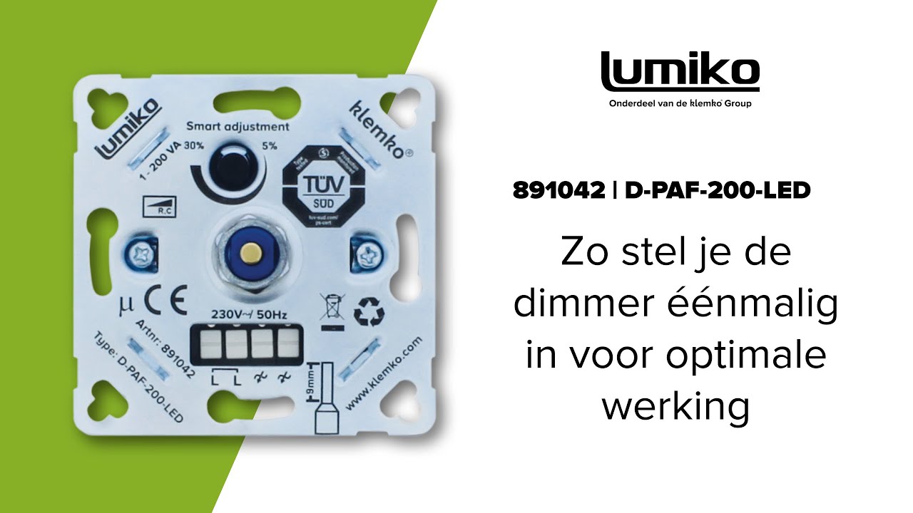 Universele led dimmer installeren - 891042 | Zo stel je ’m eenmaal goed in
