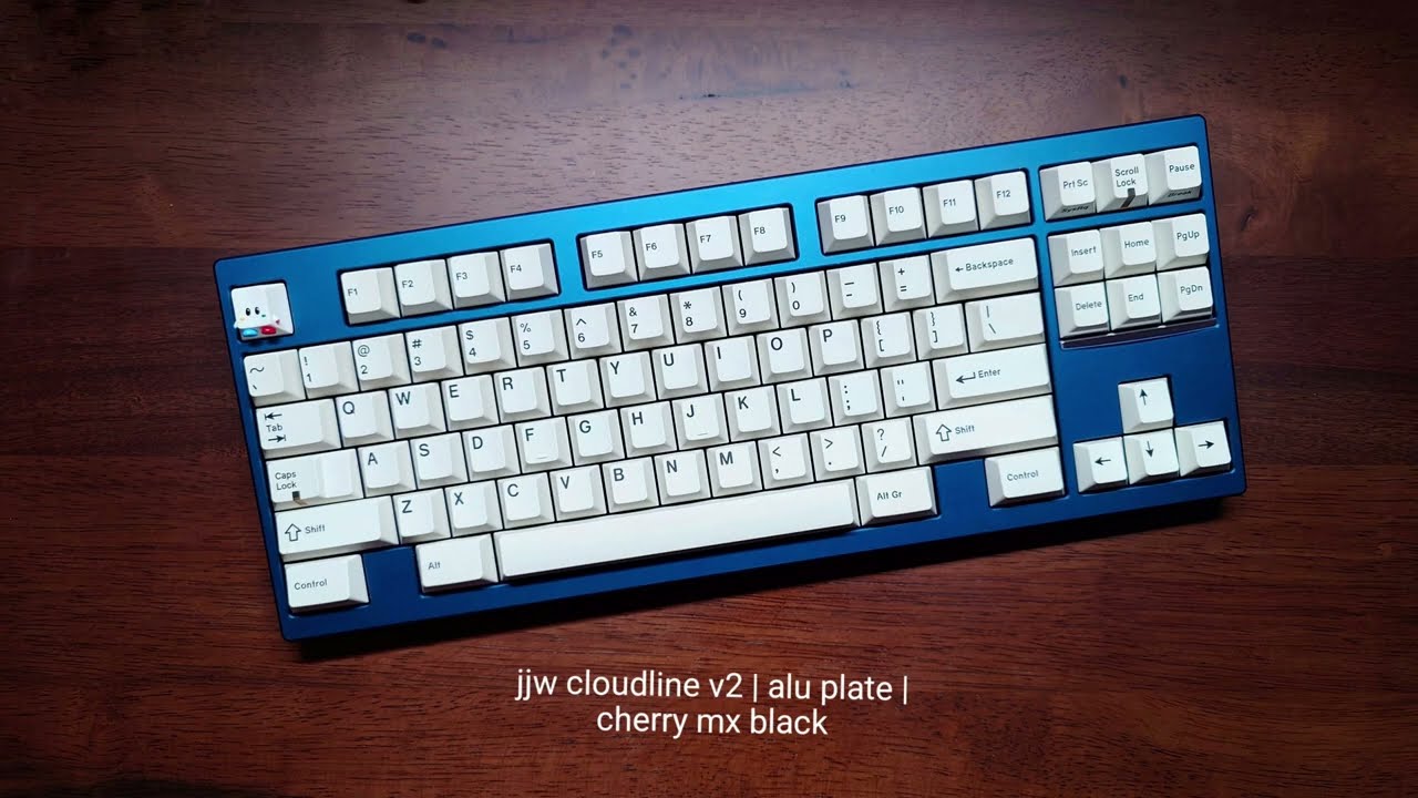 JJW Cloudline v2 | Alu Plate | Cherry MX1A-11NW Black (Broken-in) - Rebuilt