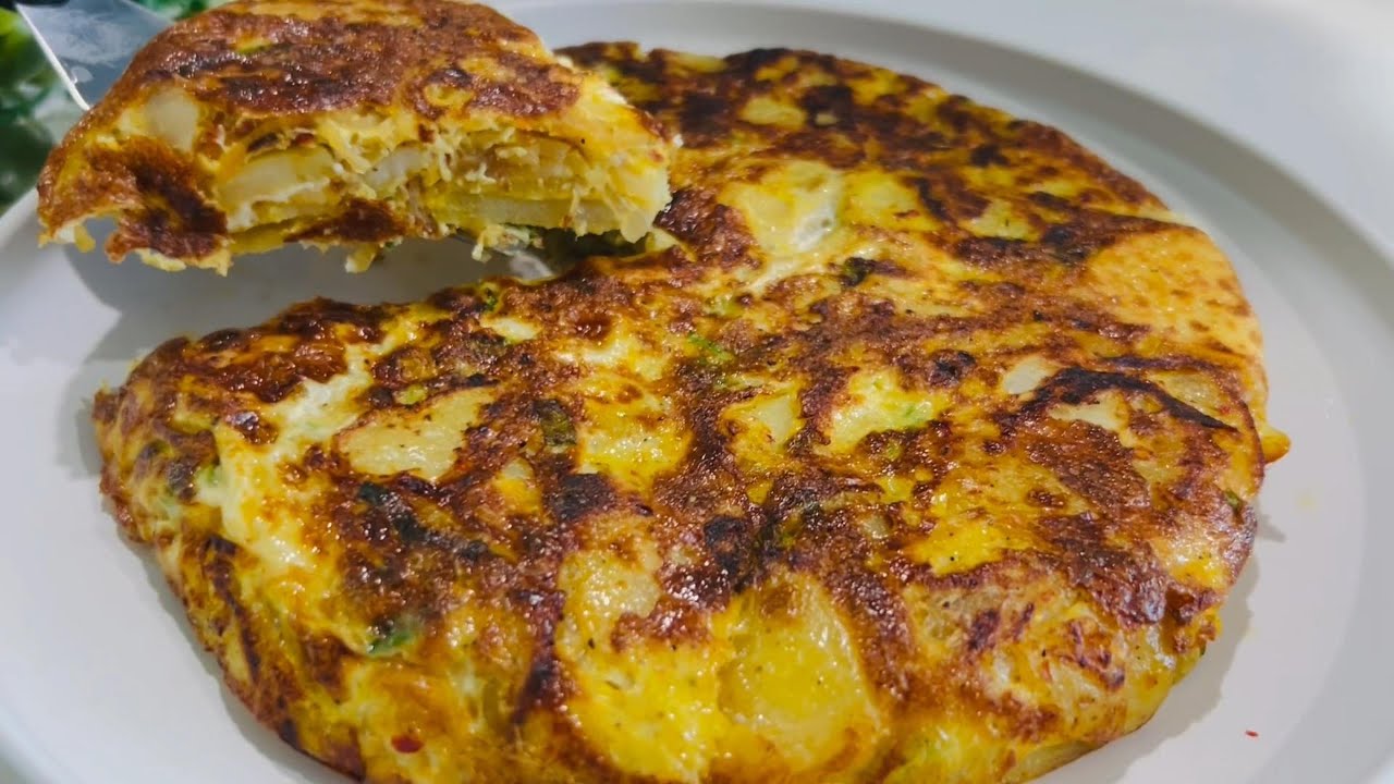 Easy Spanish Omelatte....Simple Breakfast recipe..Everyone will be delighted
