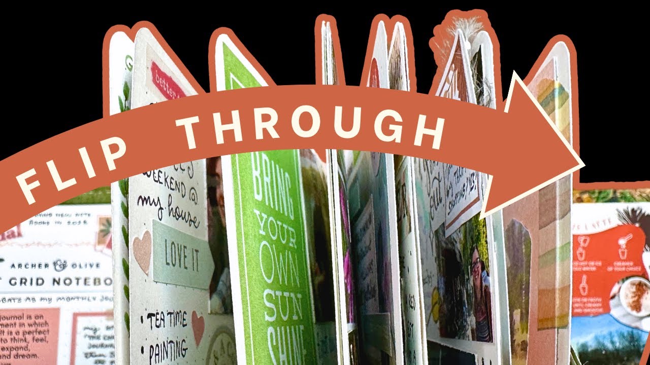 COMPLETED Creative Journal Flip Through | One Year of Monthly Journaling