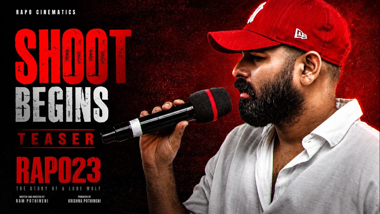 #RAPO23 Shoot Begins - Teaser | Ram Pothineni | Nivetha Pethuraj | Peter Hein | Sam CS