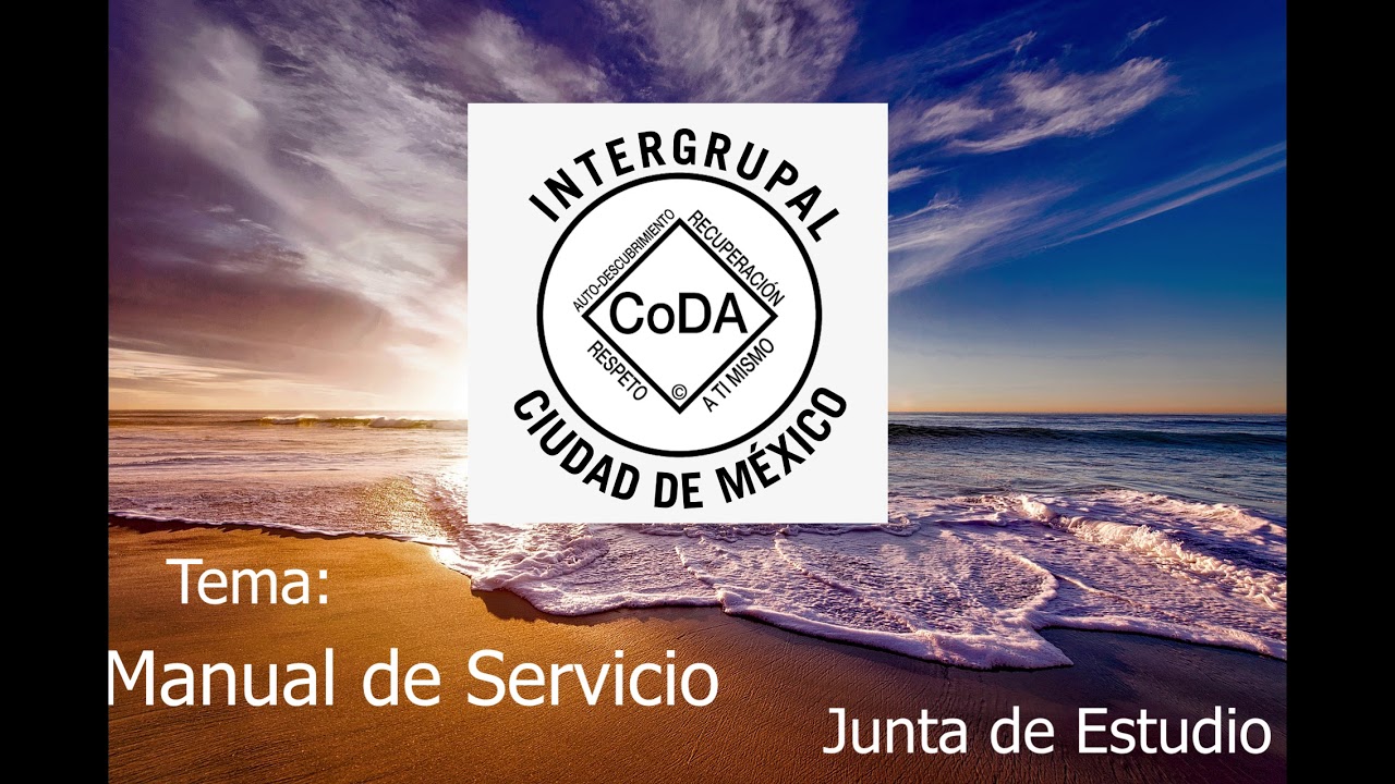 Codependientes Anónimos -Manual de Servicio. Parte 1.