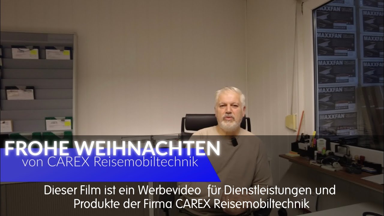 Weihnachsgrüße von CAREX Reisemobiltechnik