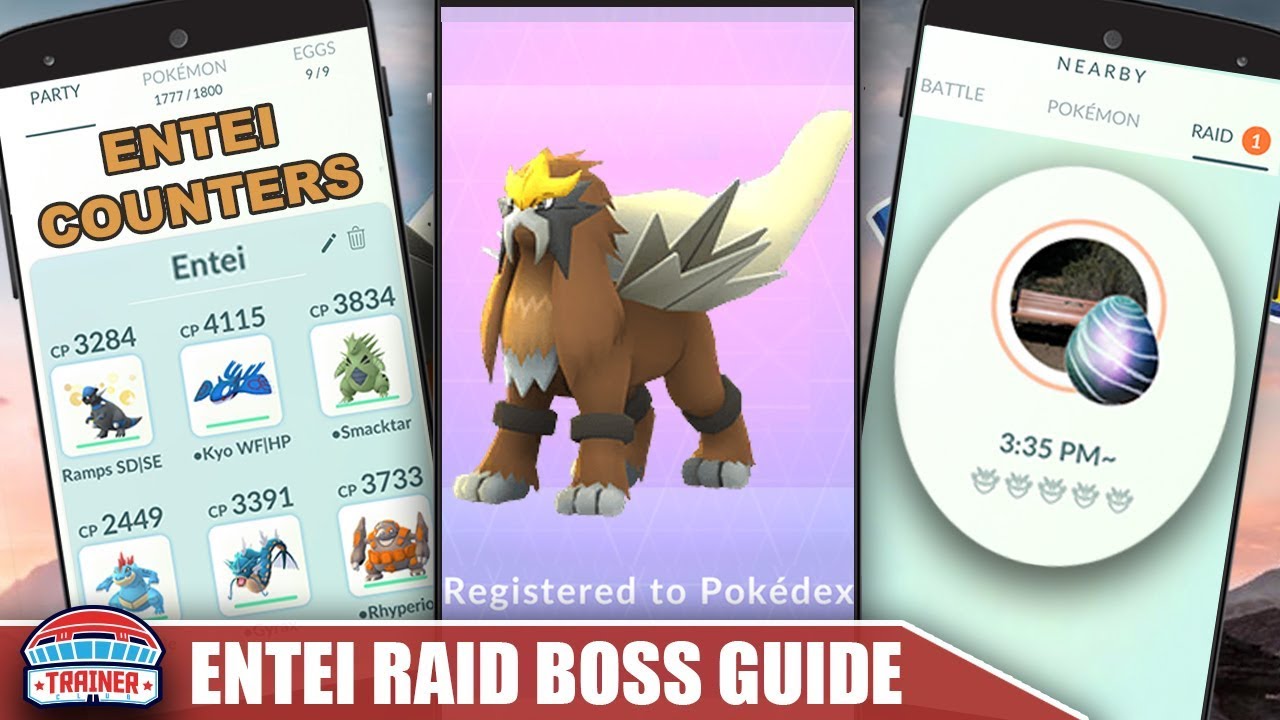 TOP SHINY ENTEI COUNTERS, 100 IV'S, BEST MOVES + RAID GUIDE TO BEAT THE FIRE LEGENDARY | Pokemon Go