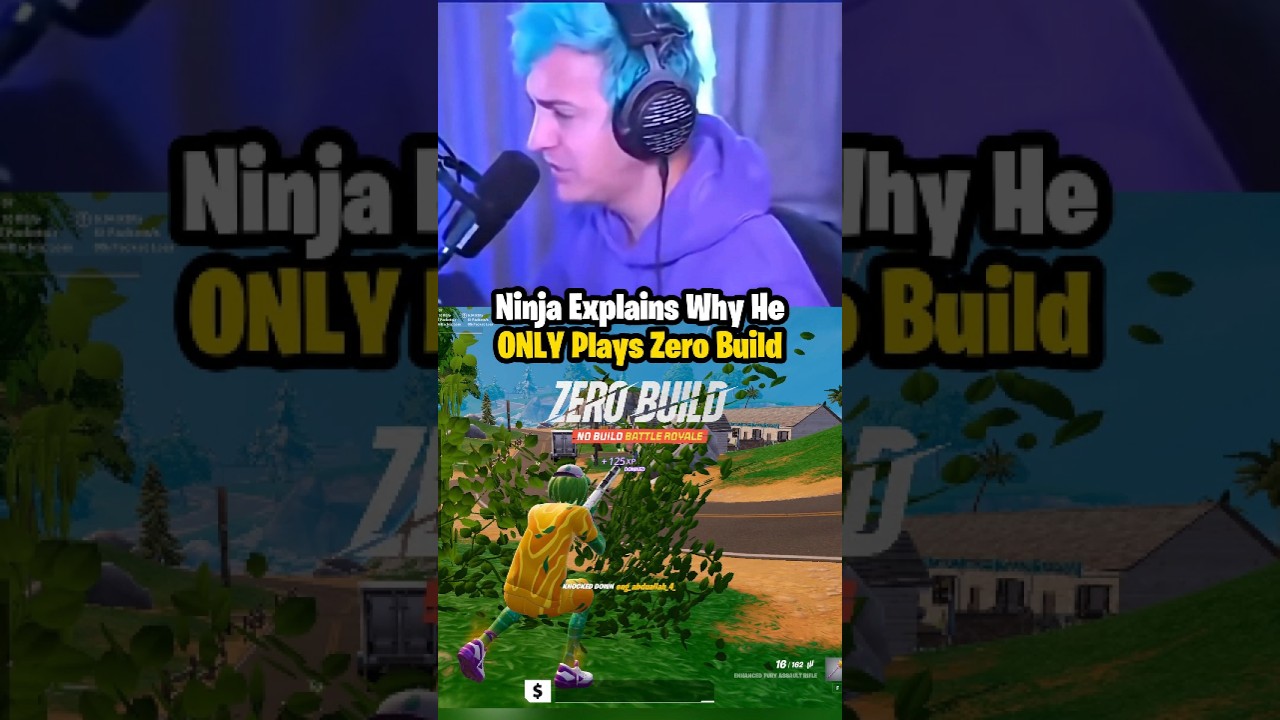 Why Ninja ONLY Plays Zero Build! #Fortnte #Trending