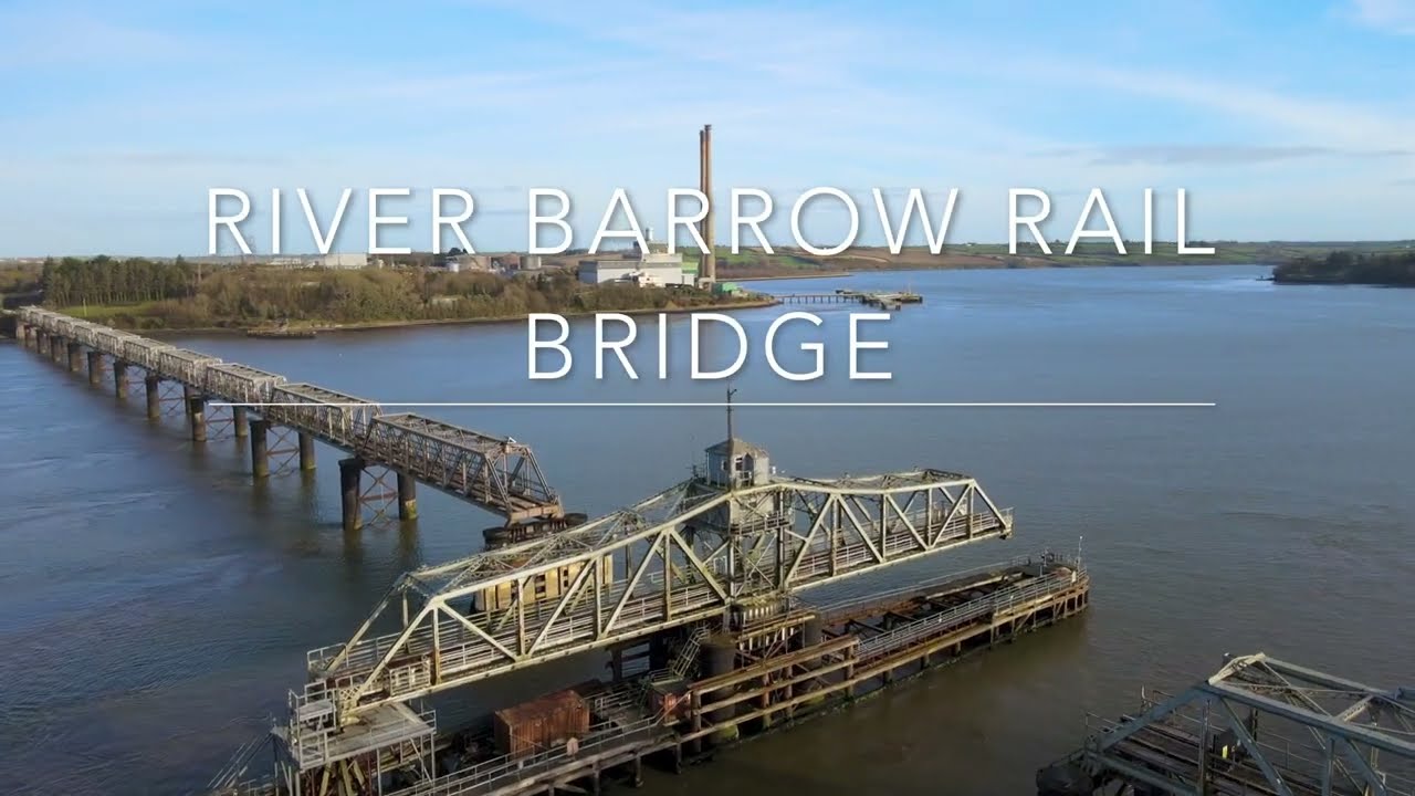 Great Island power station and Barrow rail bridge, Wexford, Ireland