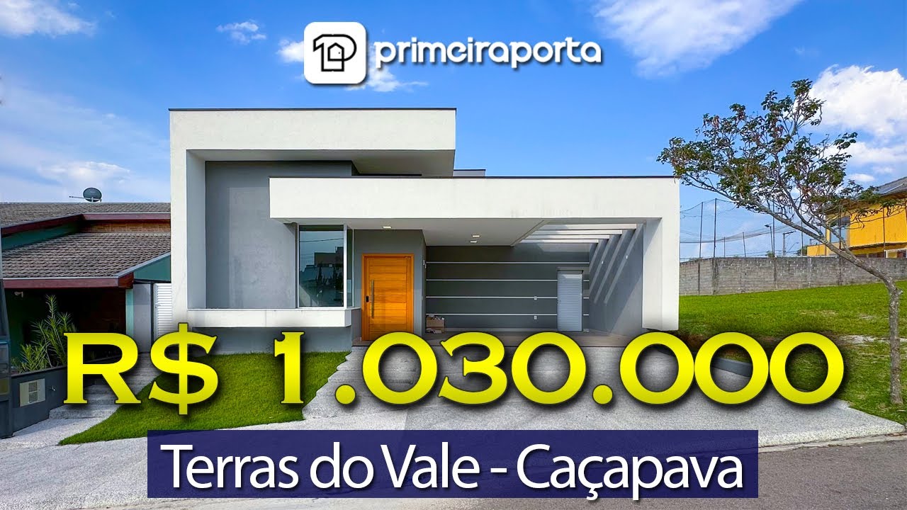 Terras do Vale, Caçapava - Casa Térrea com Cozinha e Área Gourmet Planejada, excelente oportunidade