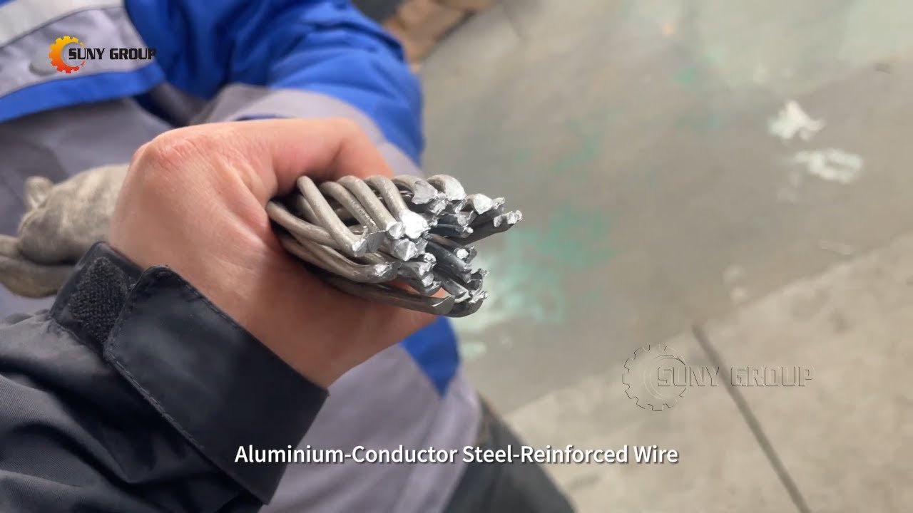 Cable Shredder For Aluminum Core Steel Stranded (ACSR) Recycling