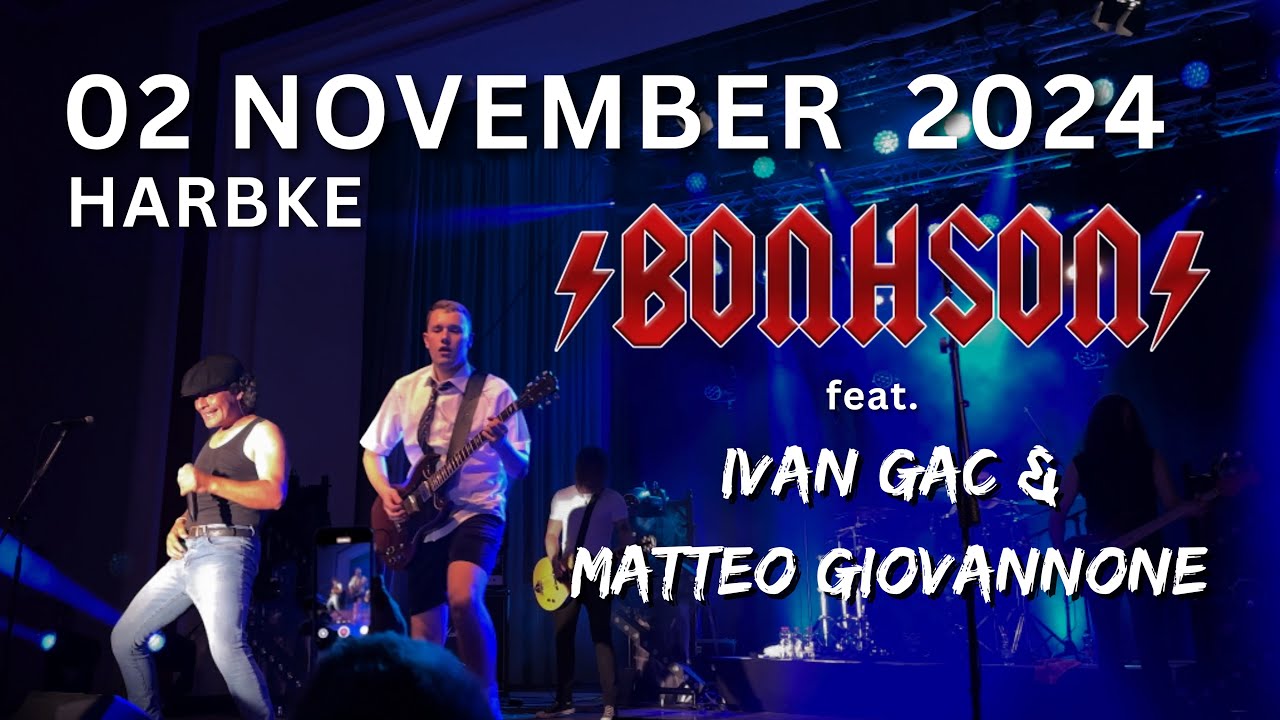 IVAN GAC & MATTEO GIOVANNONE Live in Harbke 🇩🇪 | Bonhson - AC/DC Tribute Show | 02.11.2024
