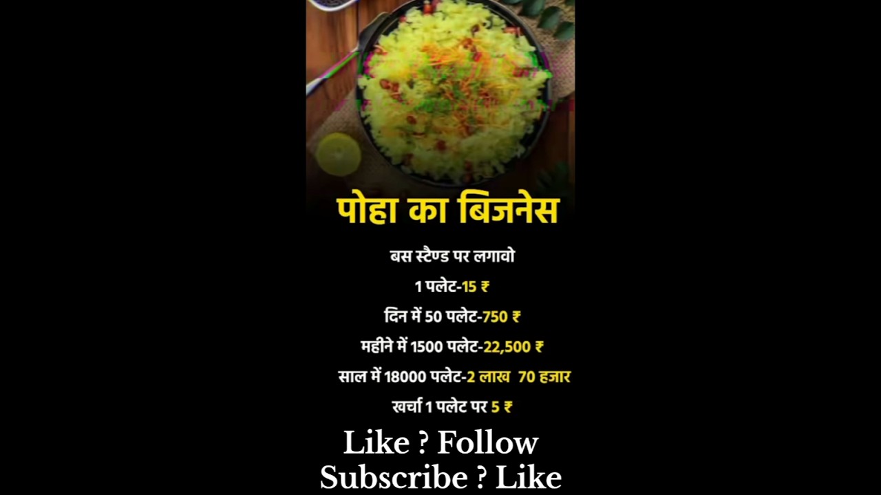 How to do Poha business | पोहा का बिजनेस #motivation #businessgrowth #facts #business #shorts