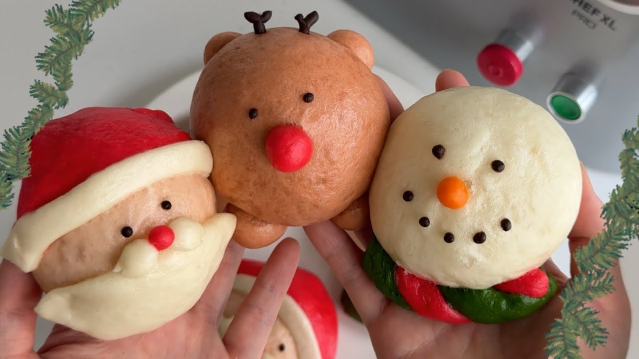 🎅🏻찐빵이 이렇게 귀여워도 되나요? 🎄크리스마스 찐빵 만들기 대공개!⛄️