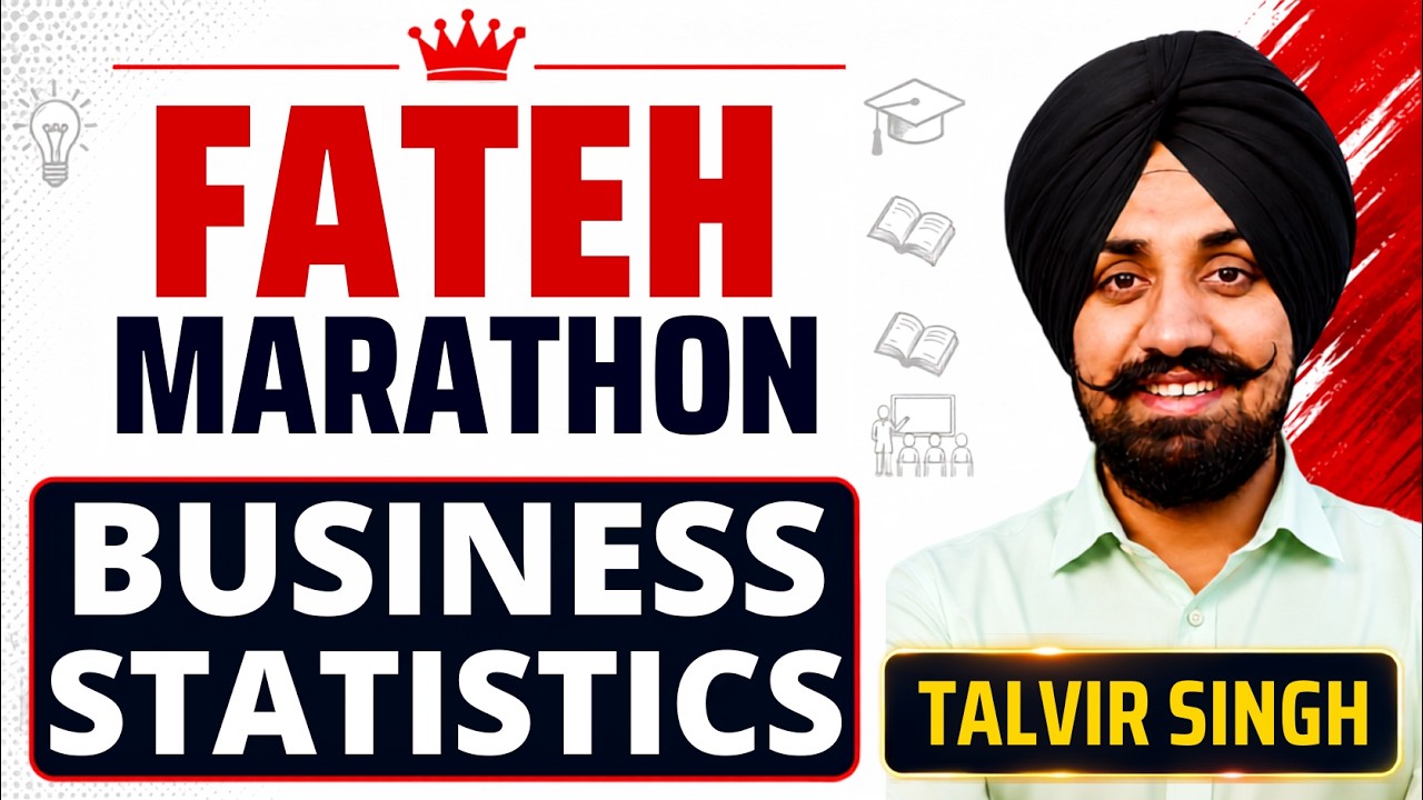 UGC NET - Business Statistics Marathon II FATEH MARATHON💥💥  By Talvir Singh