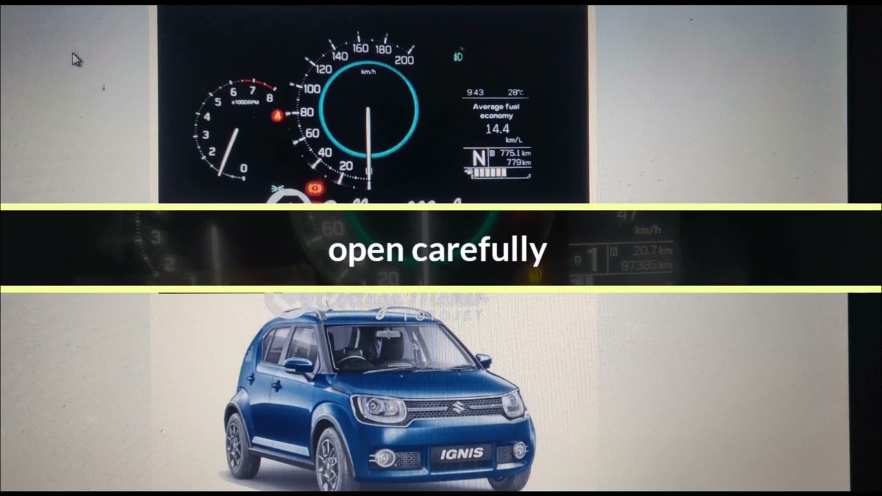 Maruti suzuki ignis meter program/mileage adjust/meter back by upa red or upa black