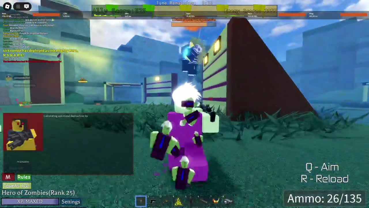 New glorious mountains rework|| Hero vs hero ||double hero vs hero - noobs vs zombies realish reborn